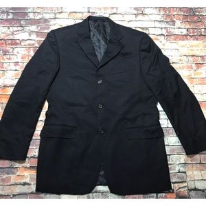 Burberry London Navy Blue Wool Blazer 40R